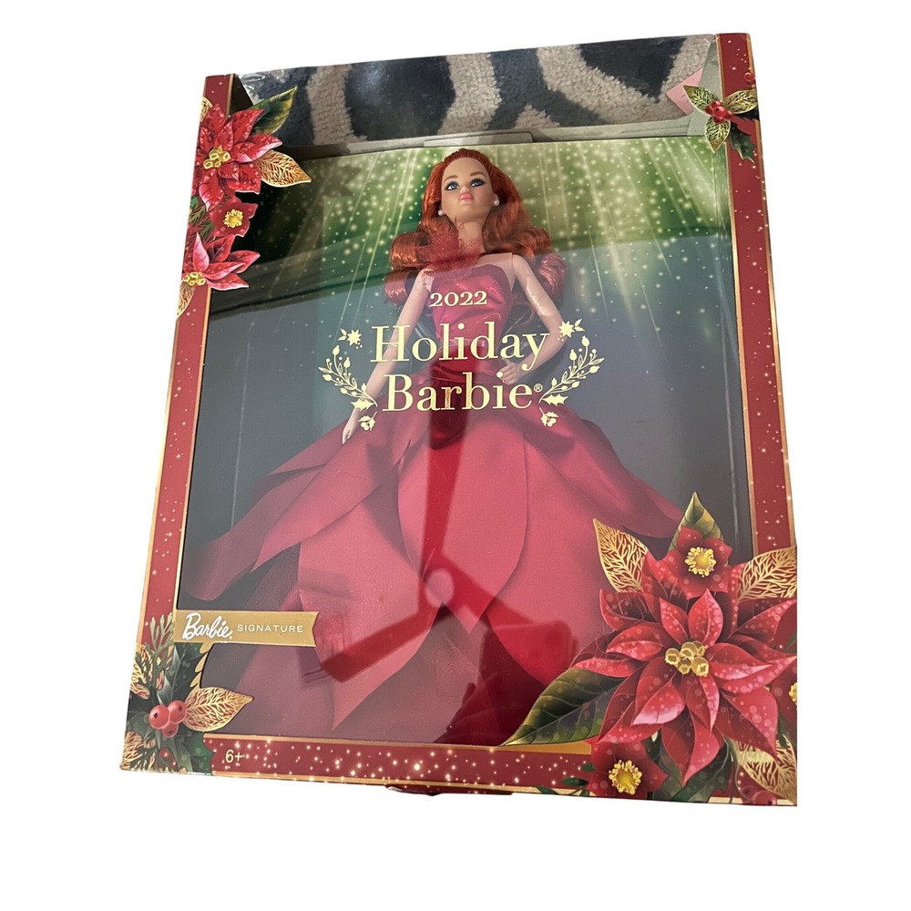 2022 Barbie Signature Holiday Doll Red Gown Collectible‎ New In Box